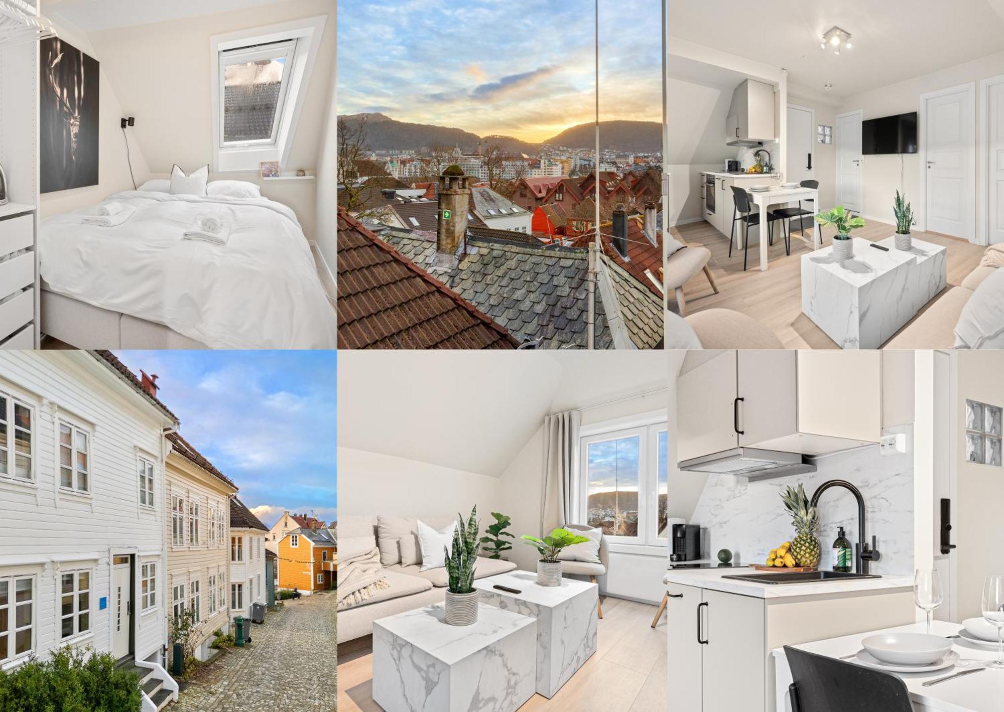 Appartement View To Bryggen - Renovated Dec 24 - Historic Cobblestone Street Bergen